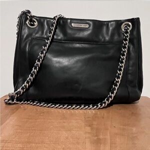 Rebecca Minkoff black leather chain bag